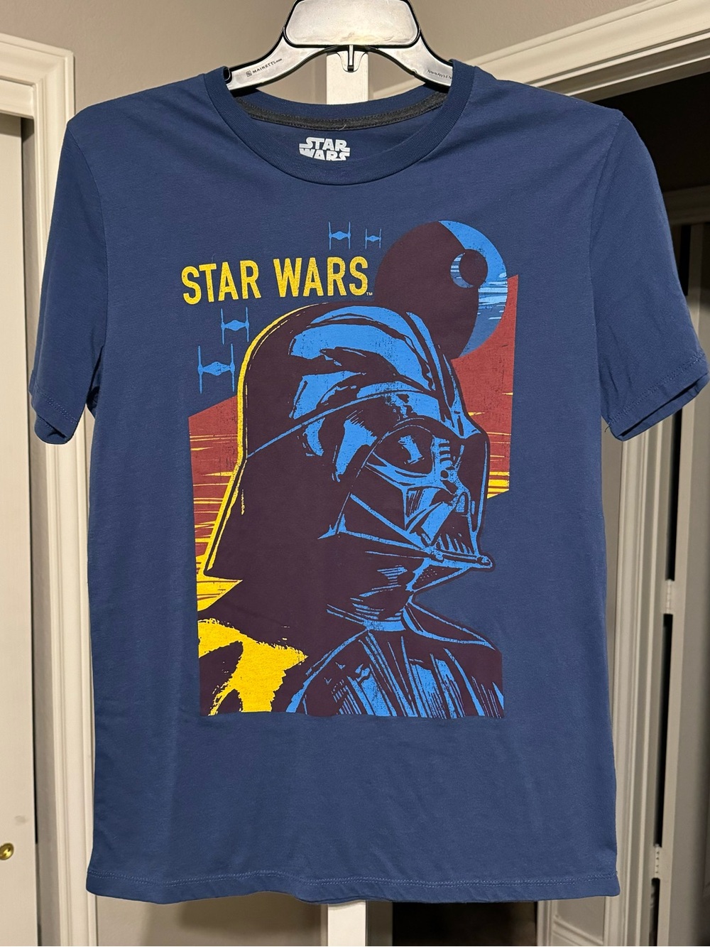 Star Wars Men’s Darth Vader Graphic Tee - Blue